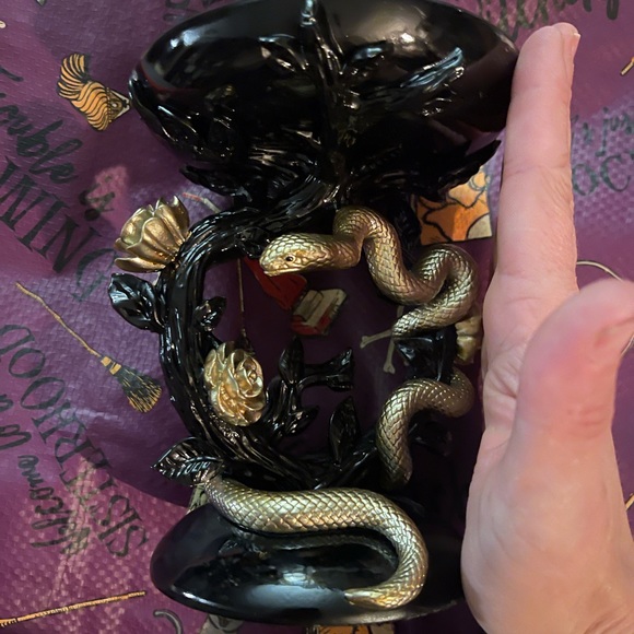BBW - Halloween Snake & Rose Candleholder - Picture 2 of 7
